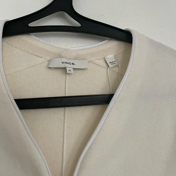 Vince XS off-white zip up shirt - Picture 4 of 7